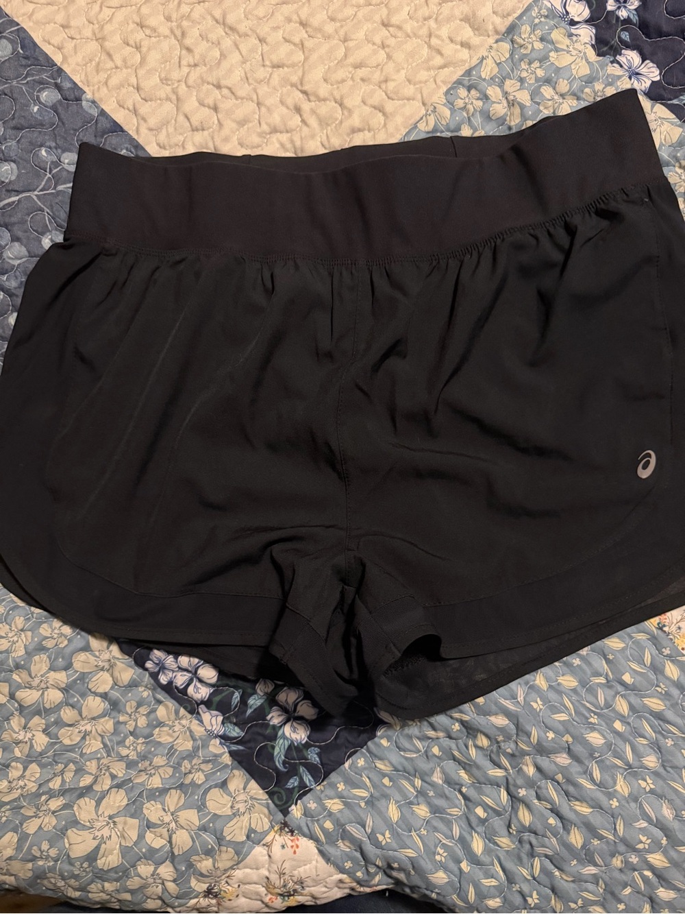 ASICS Black Women's Athletic Running Shorts with Reflective Logo